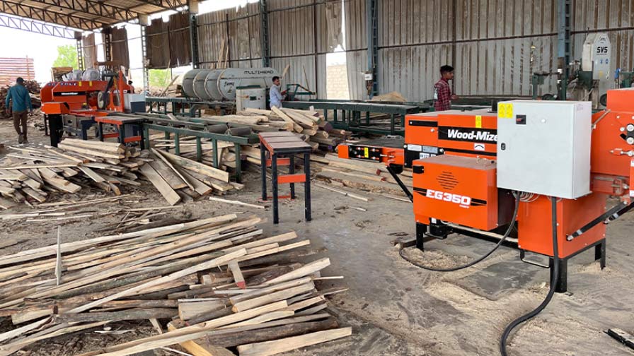 Sunder sawmill edger