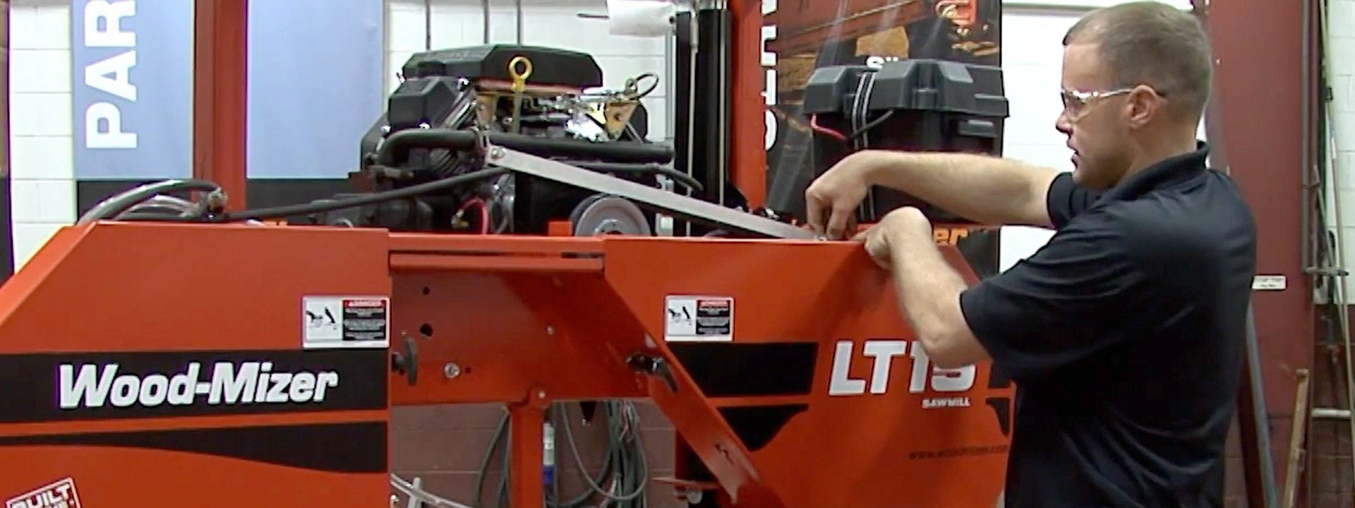 How To Check Drive Belt Tension for Pre-2016 LT15, LT28, LT35 and LT40 and LT50 Portable Sawmills with Auto-Clutch