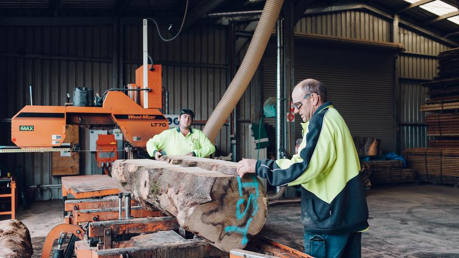 Island Specialty Timbers Sawmill in Action