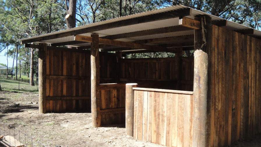 Wood outbuilding