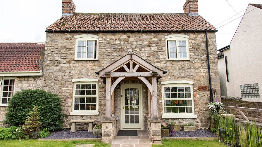 The front of a house in the small village of Snape