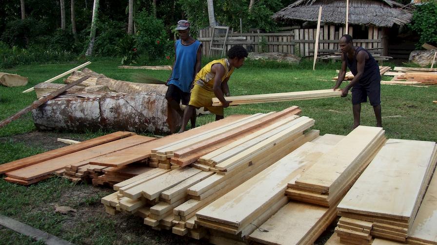 Lumber from the sawmill