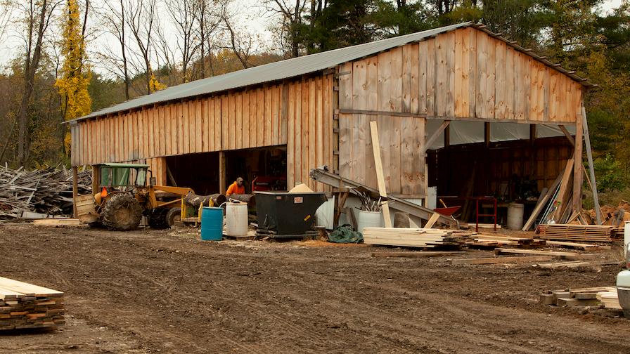 Wooden barn in New York