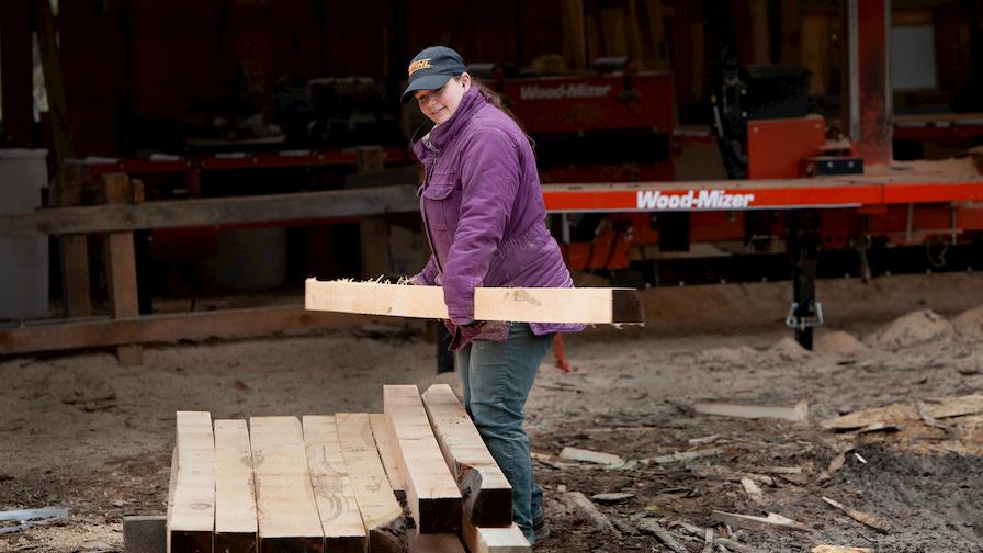 Megan moving dimensioned boards 