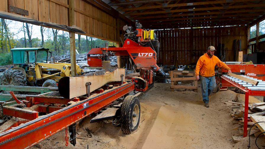 Wood-Mizer LT70 sawmill and board edger system