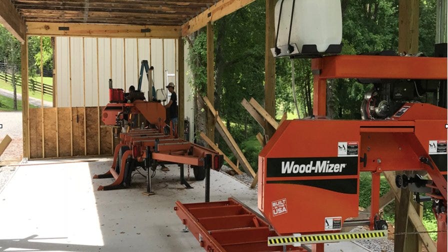 Narrow Gate Wood-Mizer portable sawmills