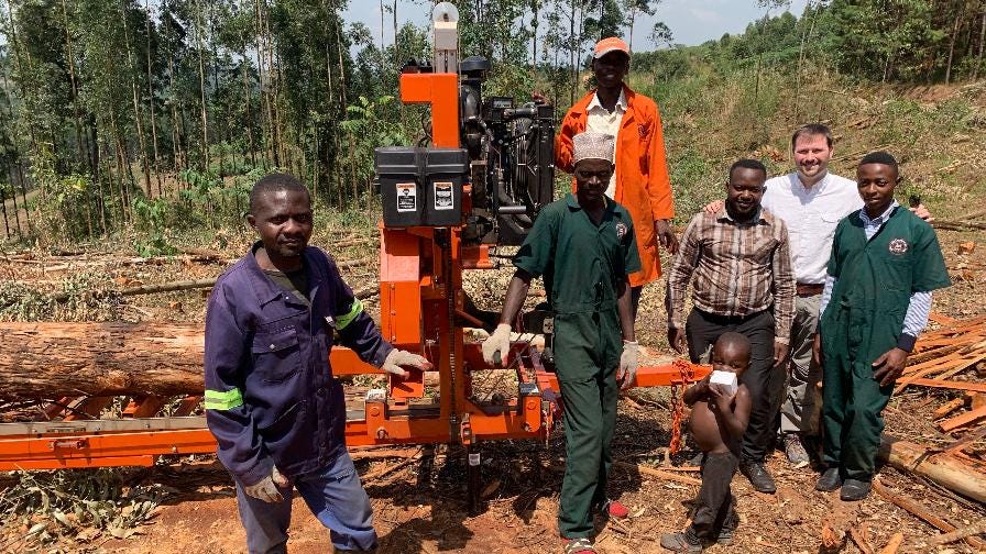 Narrow Gate Uganda portable sawmill