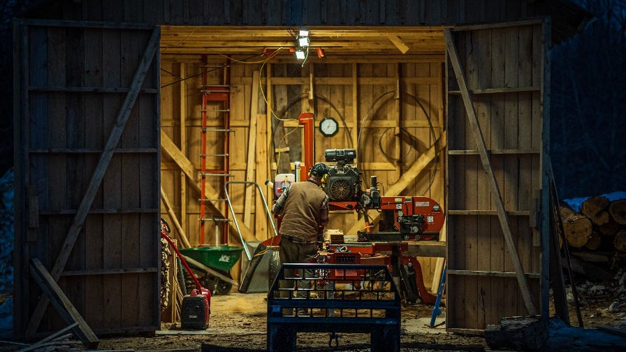 Kesti sawmill shed