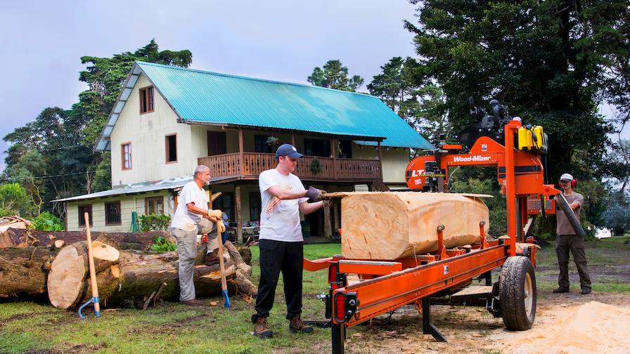 Wood-Mizer Portable Sawmill in Costa Rica