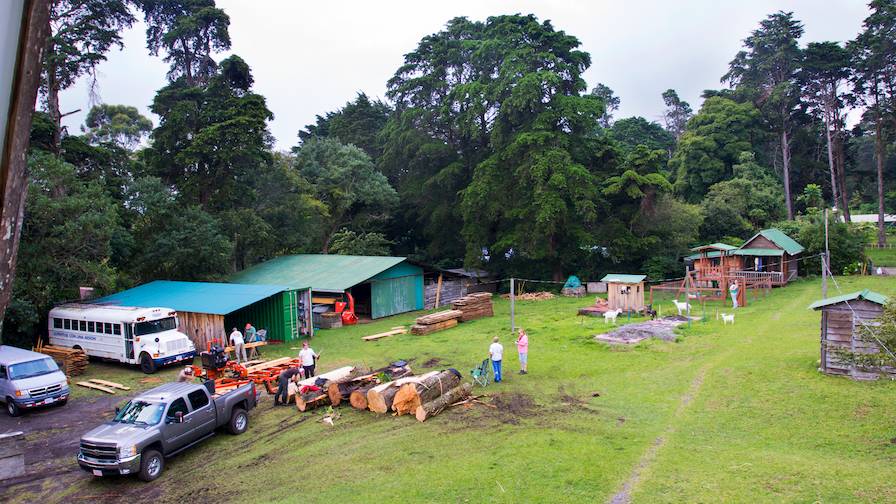 Wood-Mizer Portable Sawmill On Missions Site