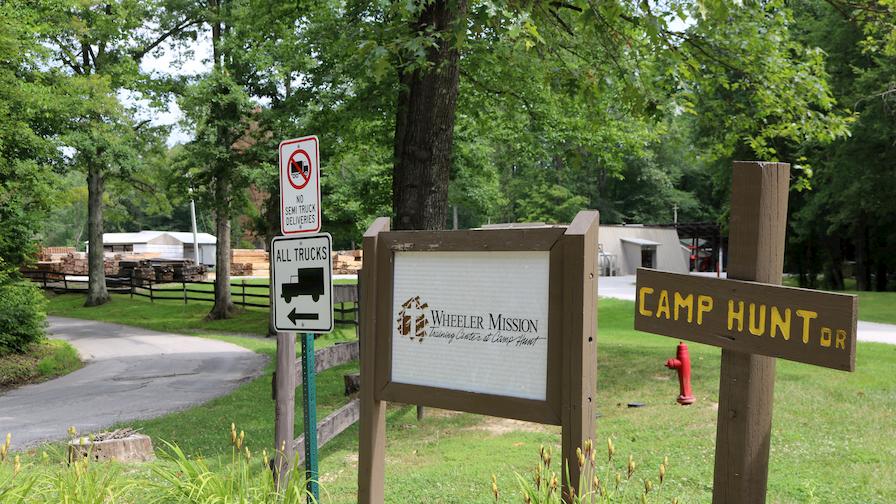 Camp Hunt entrance of Wheeler Mission