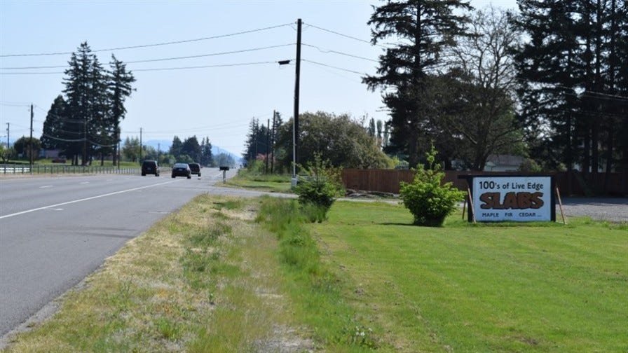 Slabs traffic sign