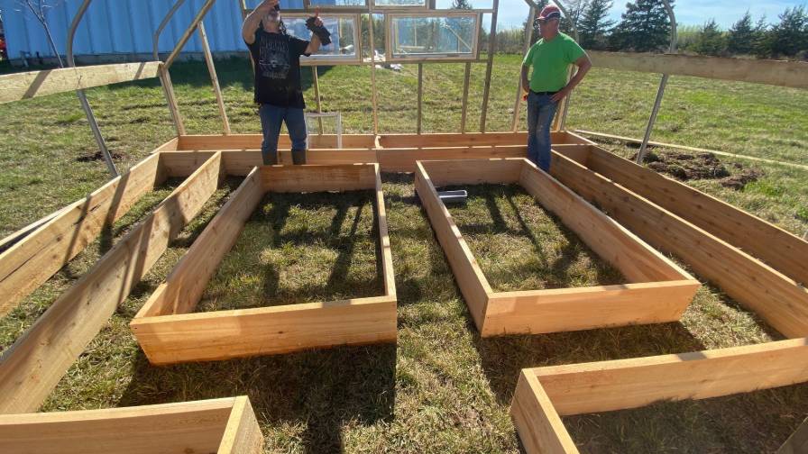 Building a wood greenhouse